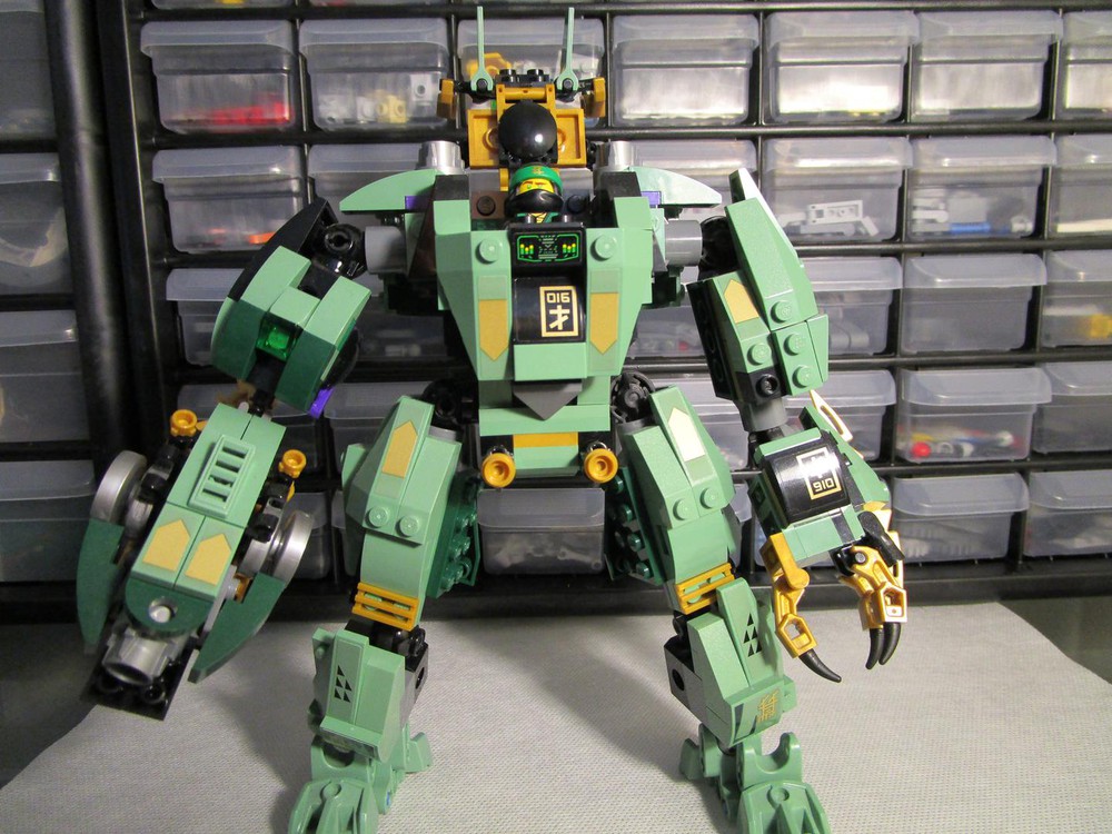 LEGO MOC Green Dragon Mech Alt Build by beezysmeezy | Rebrickable ...