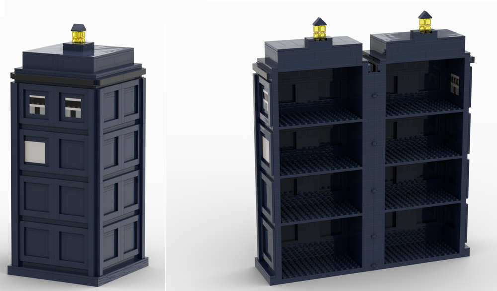 Lego Tardis Exterior Metal Earth Construction Kit Dr Who Tardis