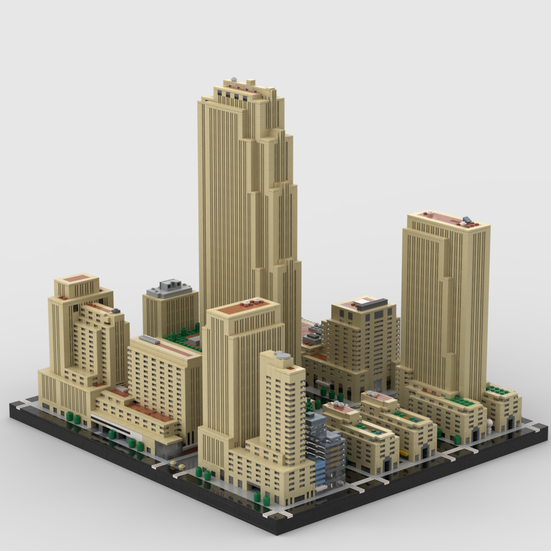 rockefeller center lego architecture