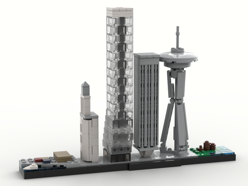 LEGO MOC Seattle Skyline by klosspalatset Rebrickable - Build with LEGO