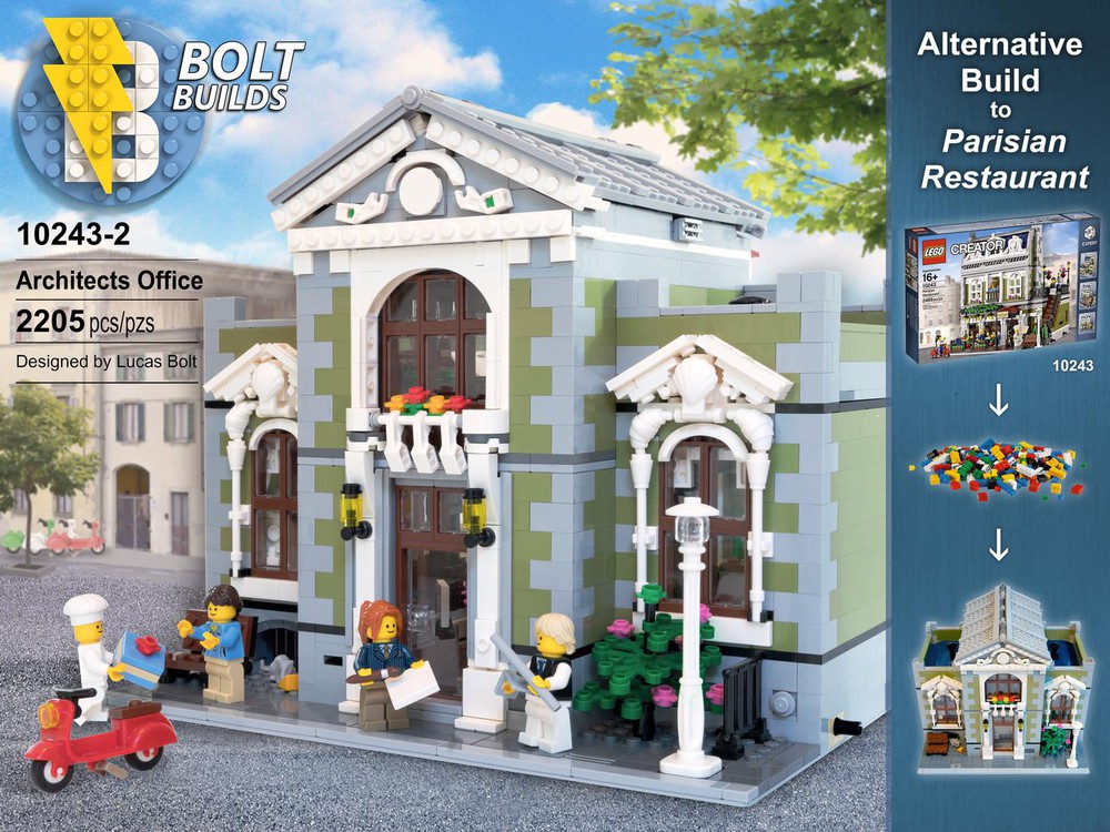 LEGO The Architects Office - Alternative to 10243 by BoltBuilds | Rebrickable - Build with LEGO