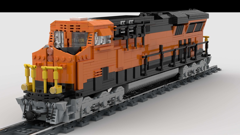 LEGO MOC ES44AC BNSF by Barduck | Rebrickable - Build with LEGO