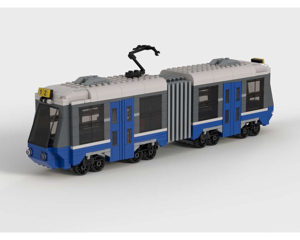 LEGO MOC-38286 Blue Tram (Train 2010) | Rebrickable - Build with LEGO