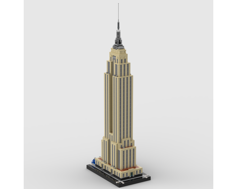 Lego Moc Empire State Building At 1 650th Scale By Funnytacobunny Rebrickable Build With Lego