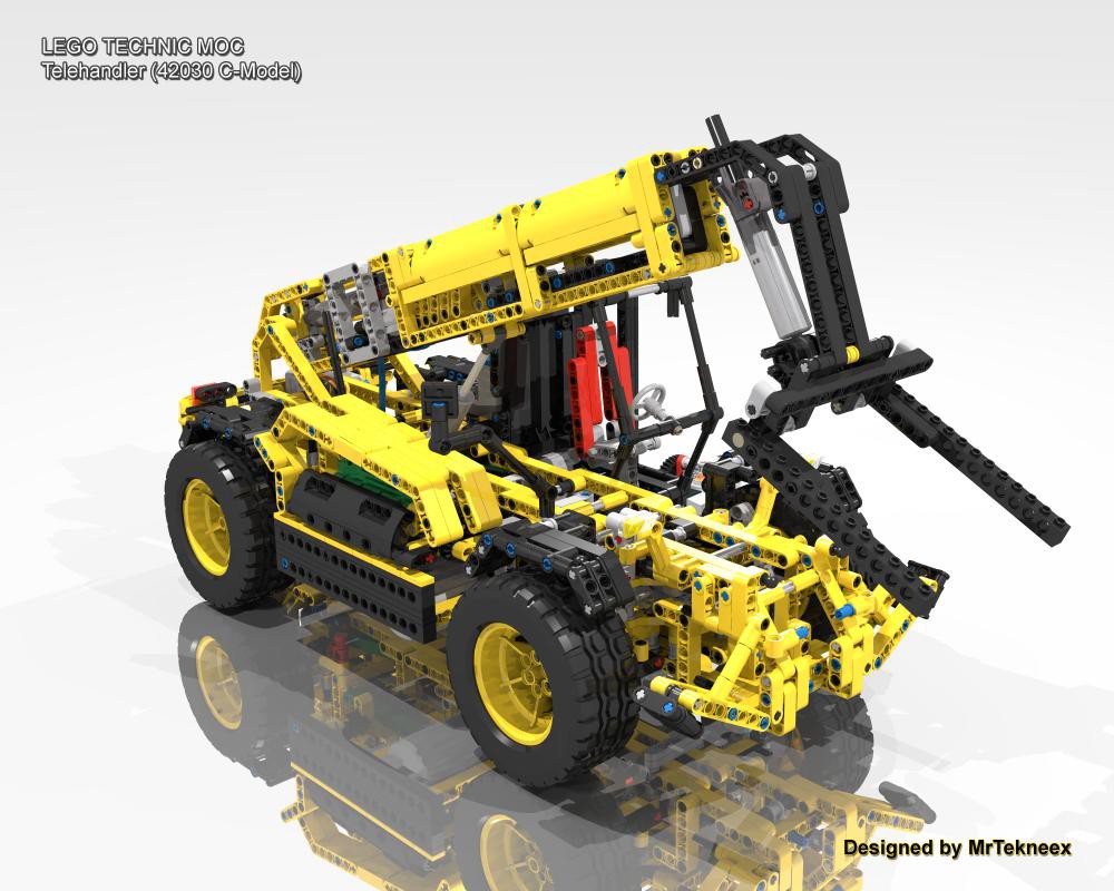 LEGO MOC Telehandler (42030 C-Model) by MrTekneex | Rebrickable