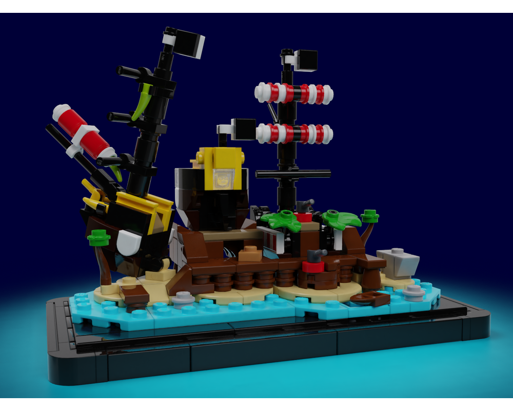 LEGO MOC-38553 Micro Barracuda Bay (LEGO Ideas and CUUSOO 