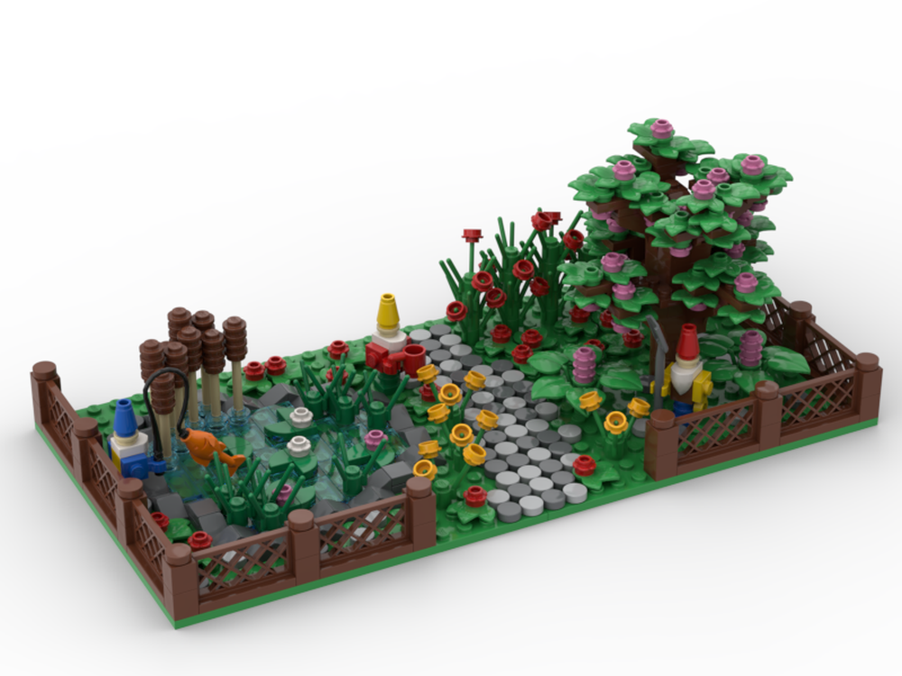 Bitterhed Faret vild videnskabelig LEGO MOC Garden for garden gnomes by Serenity | Rebrickable - Build with  LEGO