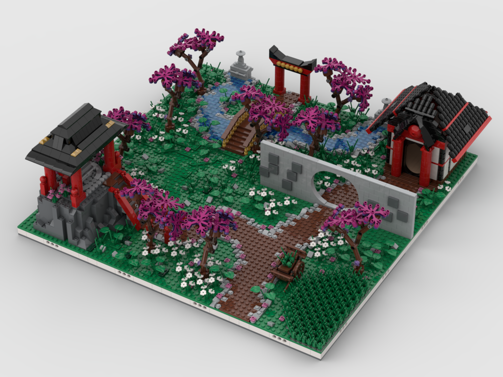 LEGO MOC Japanese Diorama by plan