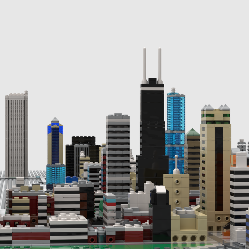Chicago skyline made out of legos
