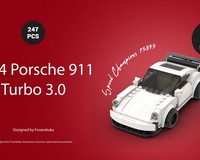 Speed champion 1974 Porsche 911 Turbo 3.0 75895 8 Studs conversion