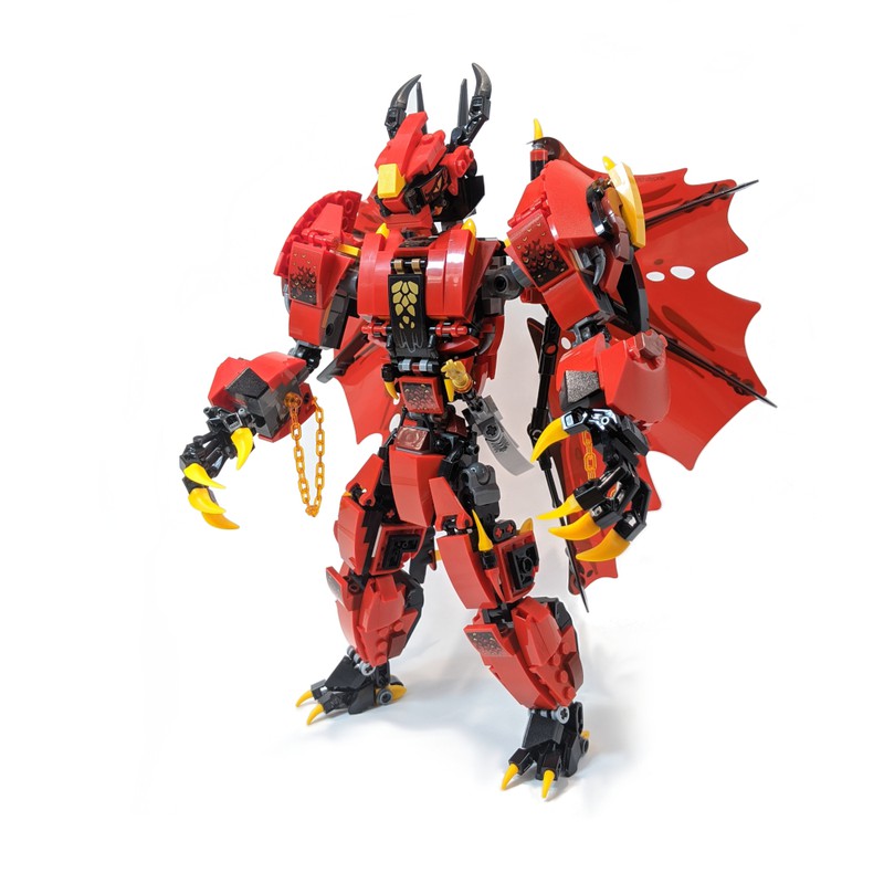LEGO 70653 Crimson Shiryu by LegoMechable | Rebrickable - LEGO