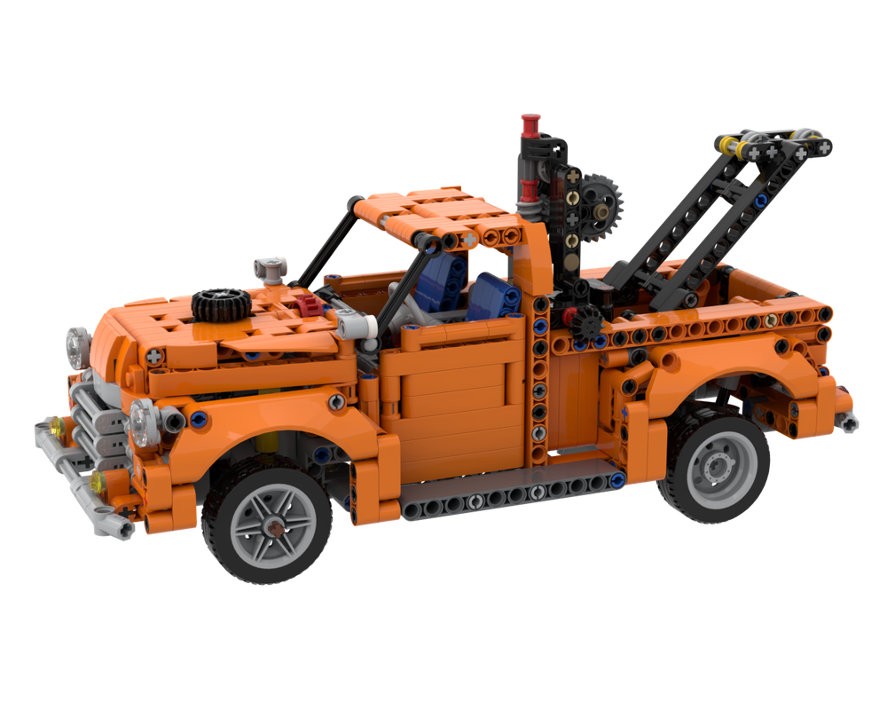 Lego Moc 1950 Chevrolet 3100 Wrecker By Scynox Rebrickable Build With Lego