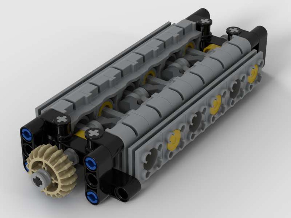 LEGO MOC Piston Engine Flat 12 by AKM-Sky | Rebrickable - Build with LEGO