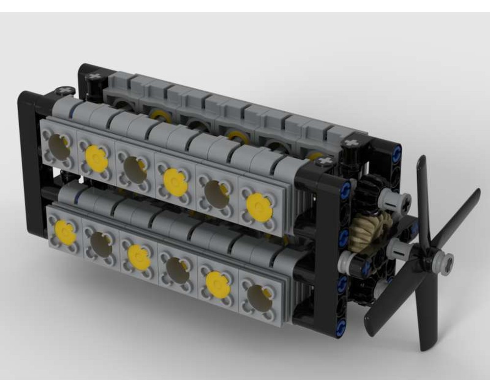 LEGO MOC39127 Piston engine, H24 (Technic > Model 2020) Rebrickable