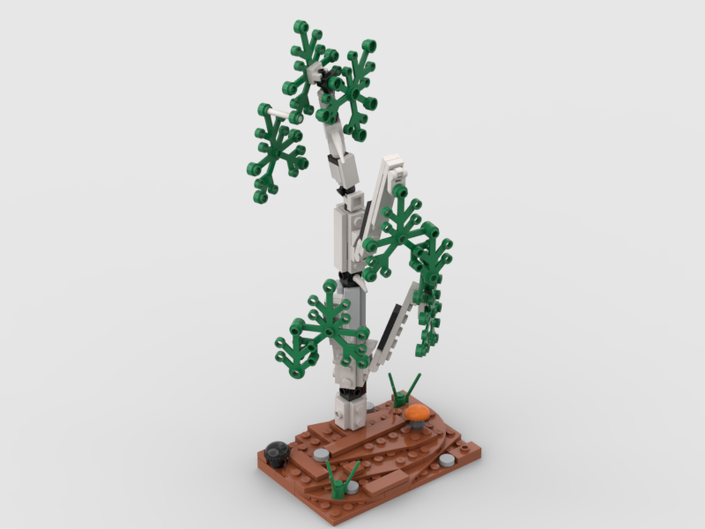 LEGO MOC Birch tree by Neon5 Rebrickable Build with LEGO