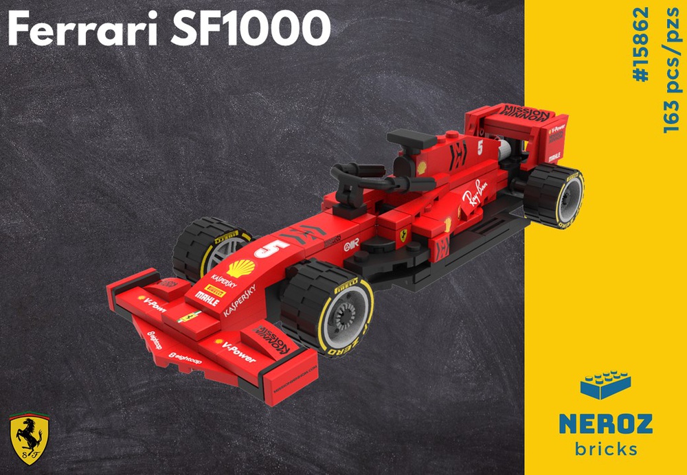 Lego Moc Ferrari Sf1000 By Neroz Rebrickable Build With Lego
