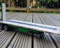 MOC - Low Loader Beavertail flatbed trailer for 42078 Mack Anthem truck
