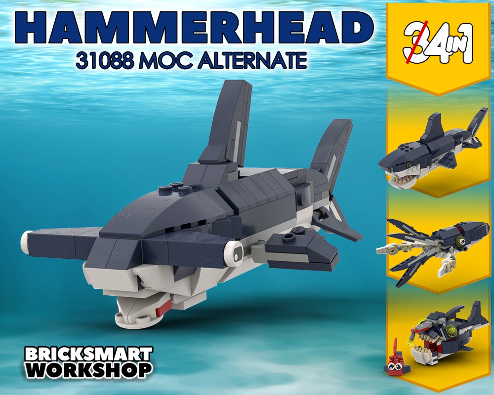 LEGO MOC Shark 31088 Alternate by bricksmartworkshop | Rebrickable - Build with LEGO