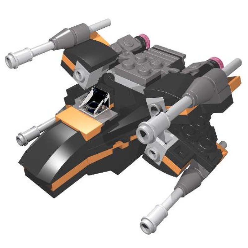 LEGO MOC Poes XWing (microfighter) by Berth Rebrickable Build with