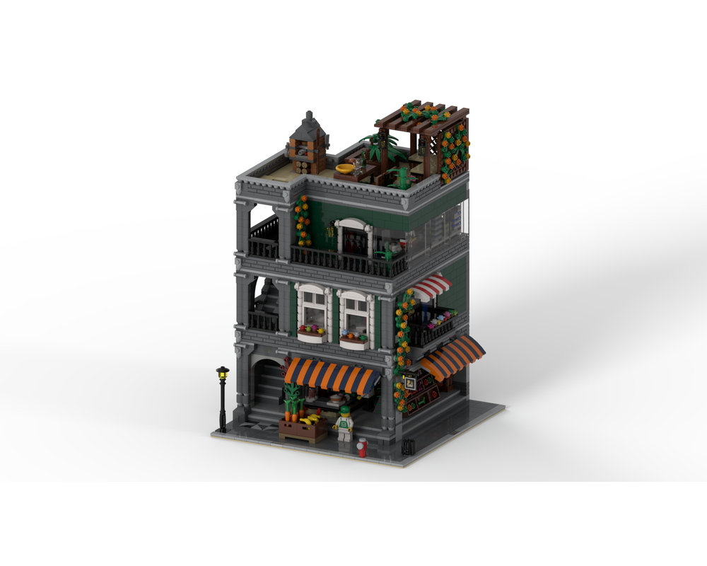 LEGO MOC-39789 Grocery Shop (Modular Buildings 2020) | Rebrickable ...