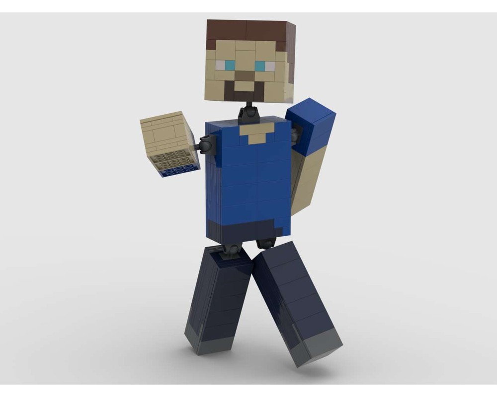 minecraft steve lego figure
