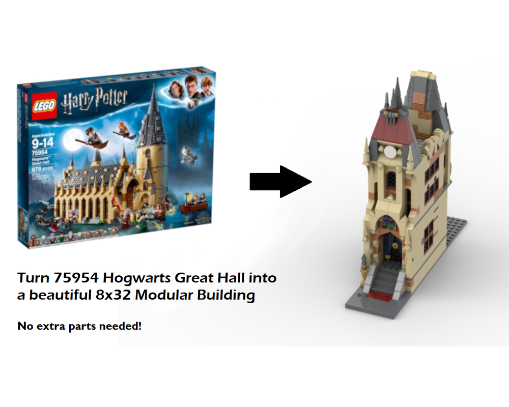 harry potter modular lego