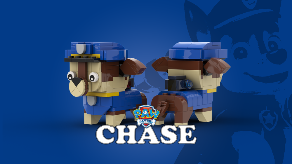 LEGO MOC Paw Patrol Brickheadz - Chase by kopeszku