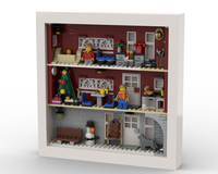 Winter Village Fireman's home in Photo Frame