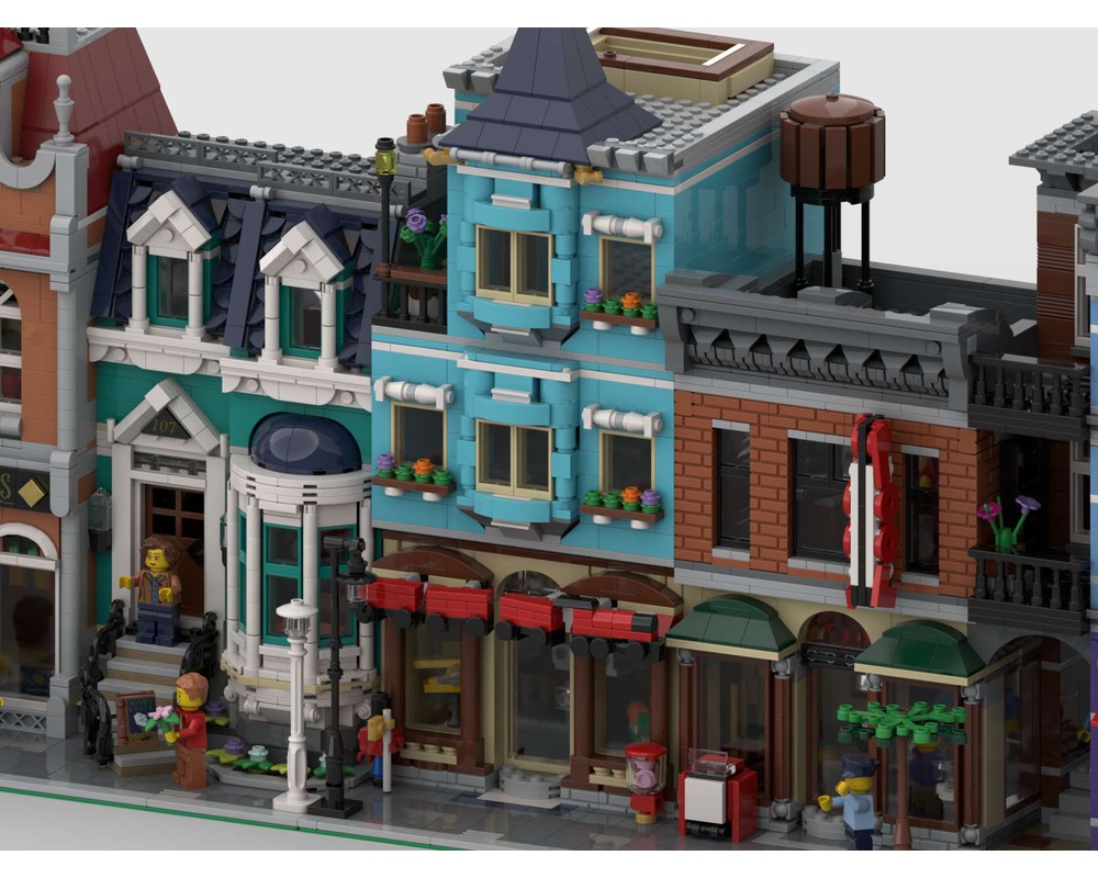 LEGO MOC 31105 Townhouse Toy Store modular in 16studs wide ...