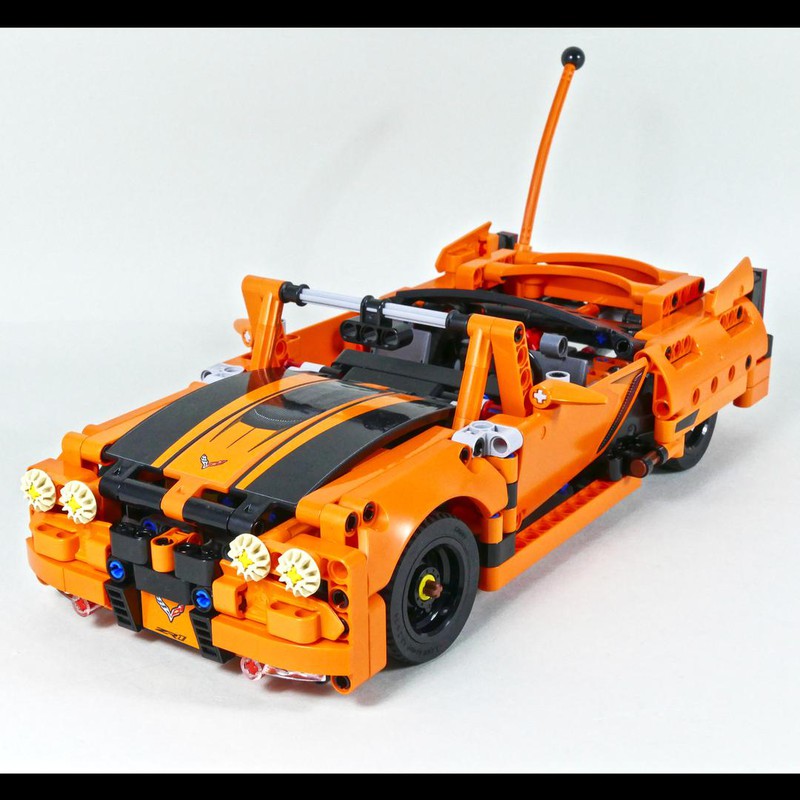 LEGO MOC Classic American Car - Lego Technic Alternate Build / H Model by grohl | Rebrickable - Build with LEGO