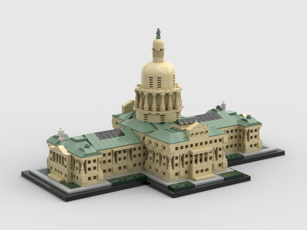 MOC Texas State Capitol Building CluelessBricks Rebrickable - Build with