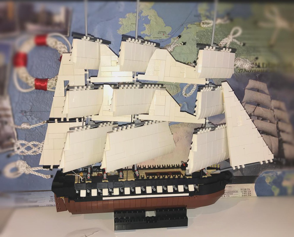 LEGO USS Constitution by Resqusto | Rebrickable - with LEGO