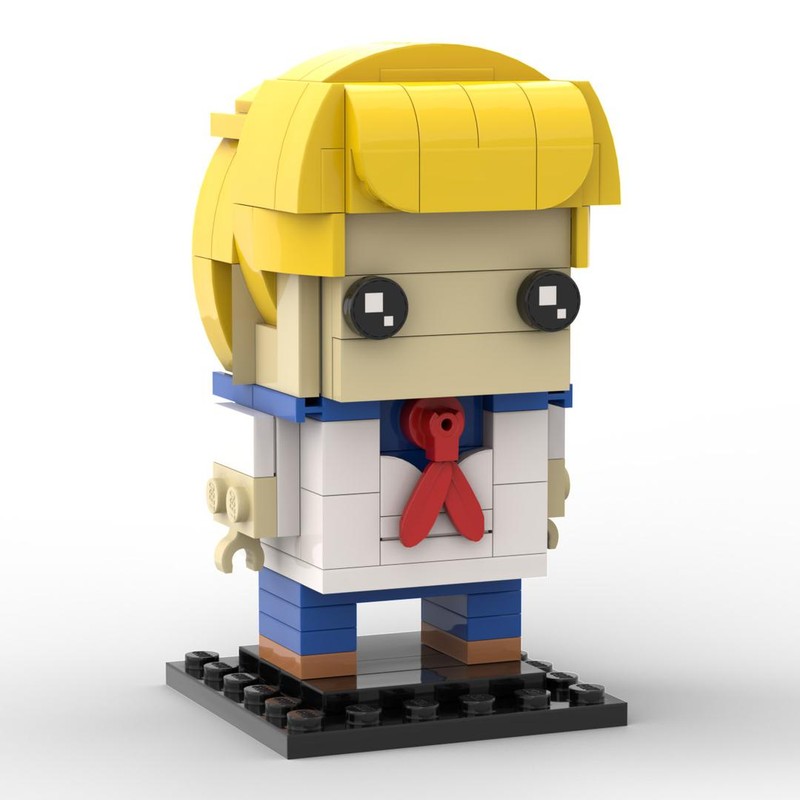 LEGO MOC Scooby Doo Fred Brickheadz by custominstructions Rebrickable Build with LEGO