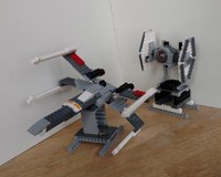 X-wing versus Tie Fighter - An alternate build of the Star Wars Rebels Ghost