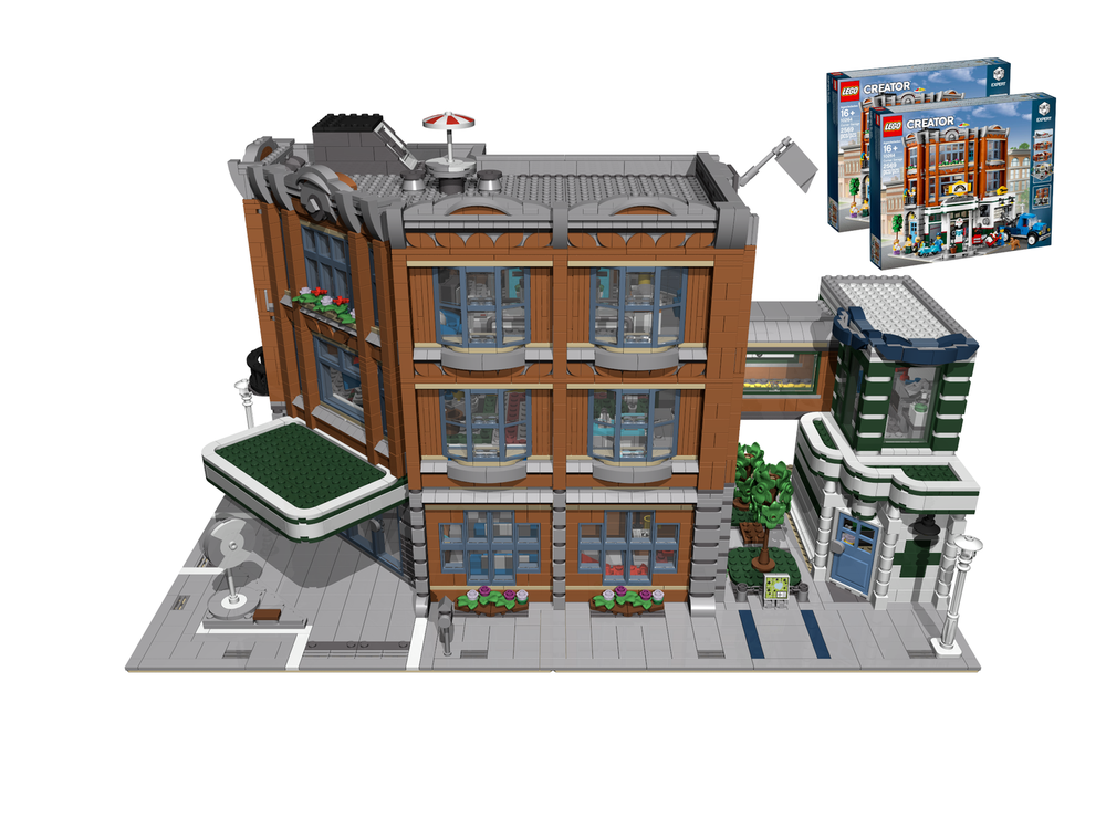 Hound Settle På jorden LEGO MOC HOSPITAL Corner Garage 10264 by dagupa | Rebrickable - Build with  LEGO
