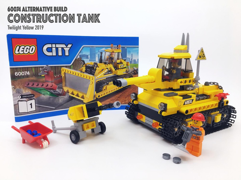 MOC Construction Tank (60074) by twilight.yellow.jr@gmail.com | Rebrickable Build LEGO