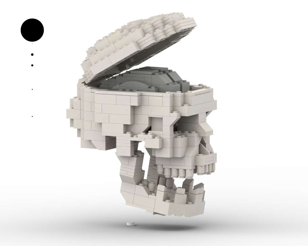 LEGO MOC Skull with brain by MyKidisanAlien | Rebrickable - Build LEGO