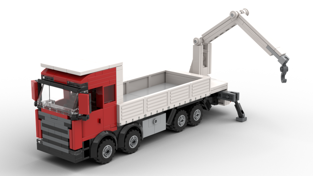 Scania Crane Truck by Yellow.LXF | Rebrickable with LEGO