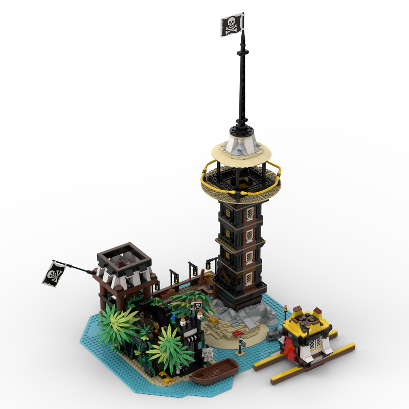 alias gået i stykker Silicon LEGO MOC Parley at the Lighthouse Fortress by Huaojozu | Rebrickable -  Build with LEGO