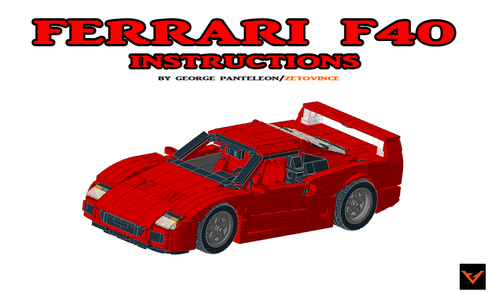 permeabilitet Polering Hvilken en LEGO MOC Ferrari F40 by ZetoVince | Rebrickable - Build with LEGO