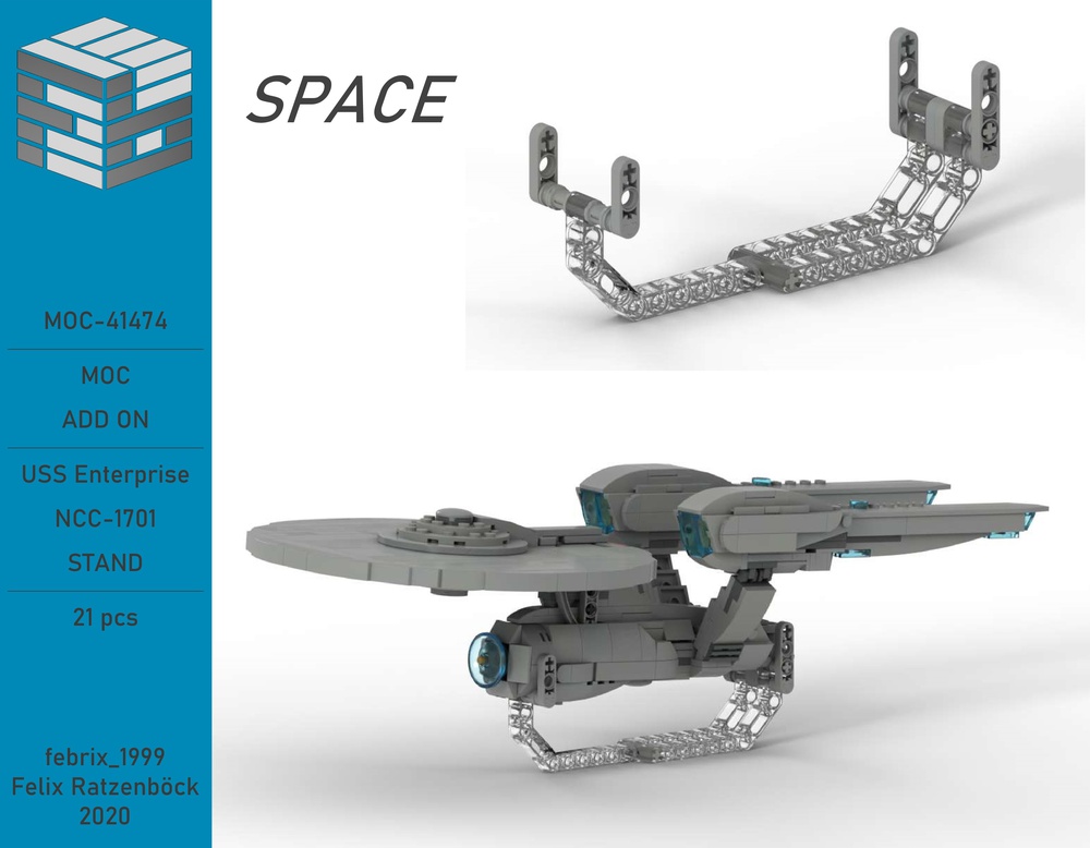 LEGO STAR TREK Files Only USS Enterprise B Instructions/Parts List
