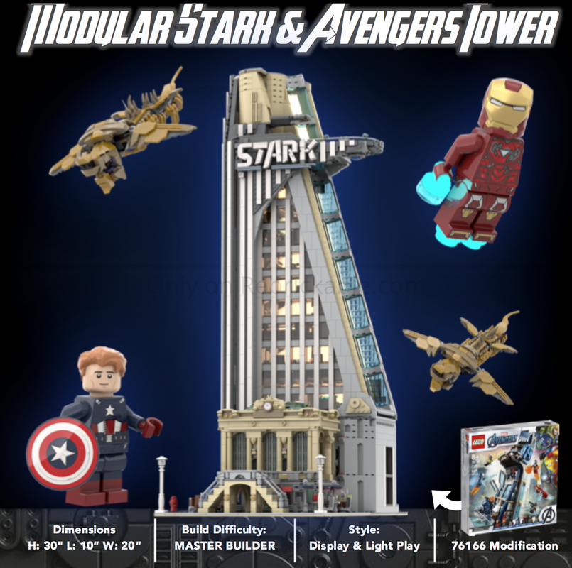 LEGO & Stark Tower Marvel Avengers by Dream Build Bricks | Rebrickable - Build with LEGO