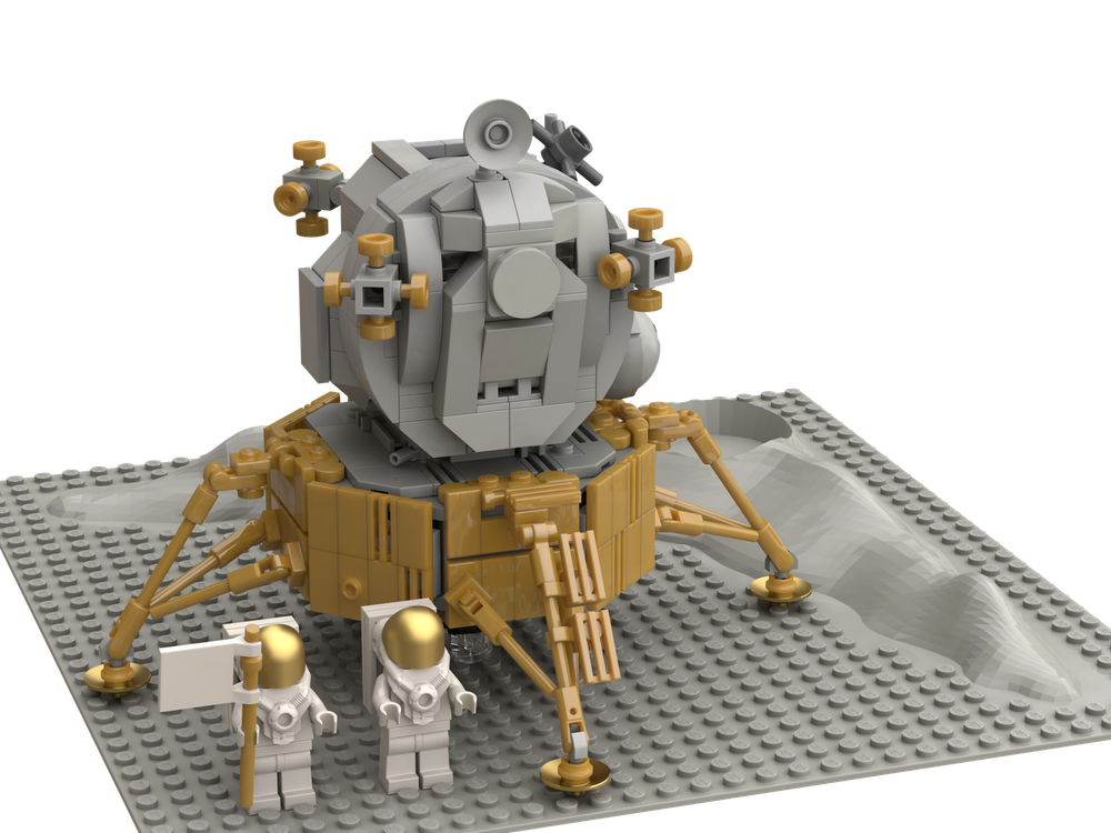 LEGO MOC Apollo 11 Moonlander by BHs | Rebrickable - with LEGO
