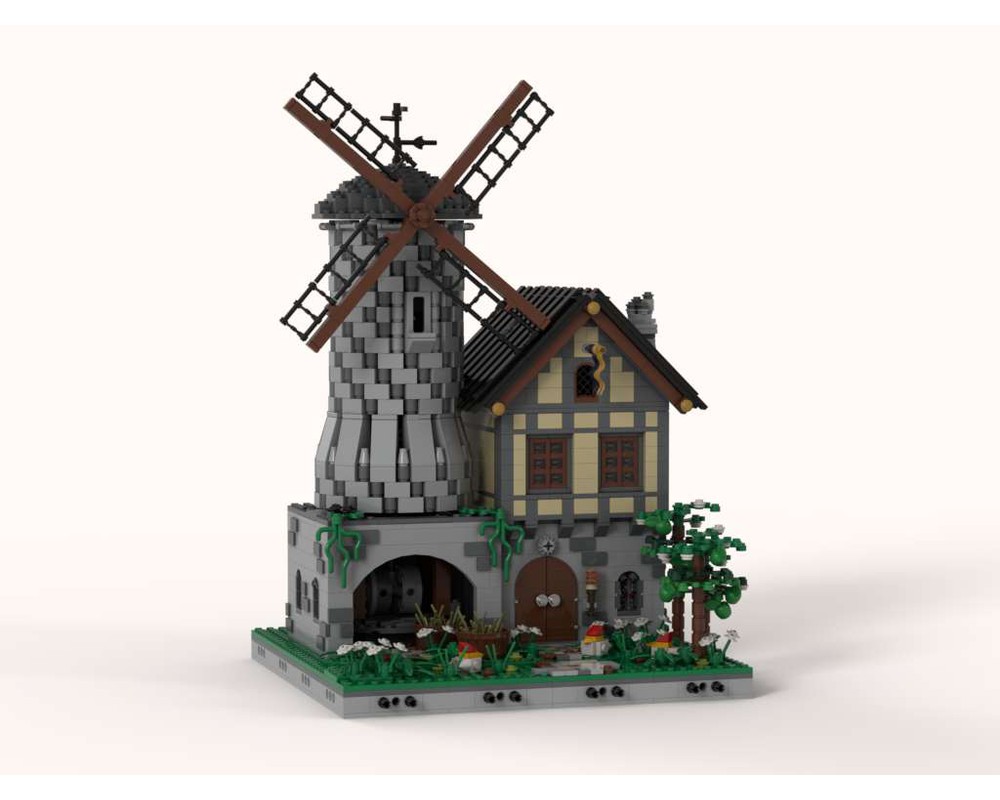 moc windmill modular mocs rebrickable lego castle build classic followers