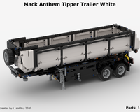 White Tipper Trailer for Mack Anthem (42078)