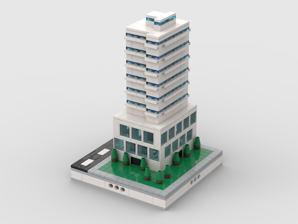 LEGO MOC Apartment Building #2| for modular city by gabizon