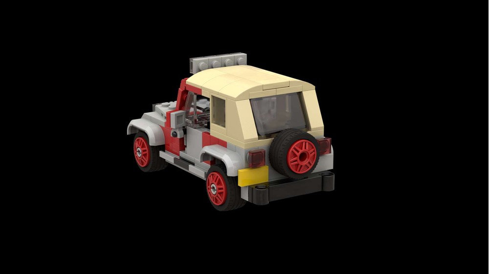LEGO MOC Jurassic Park Jeep with top by Scoobyskull | Rebrickable ...