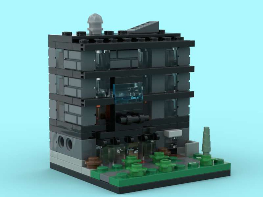 LEGO MOC Micro Appartements building by RLanoue