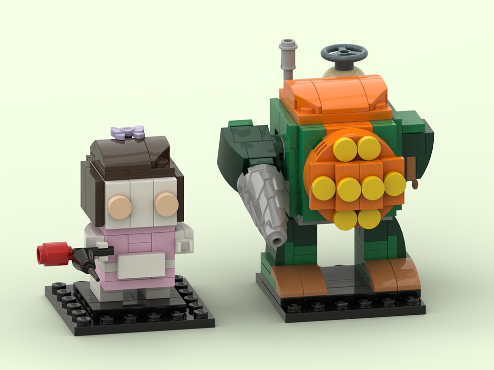 LEGO MOC Big Daddy with Litle Sister BrickHeadz style by LittleBigDaddy ...