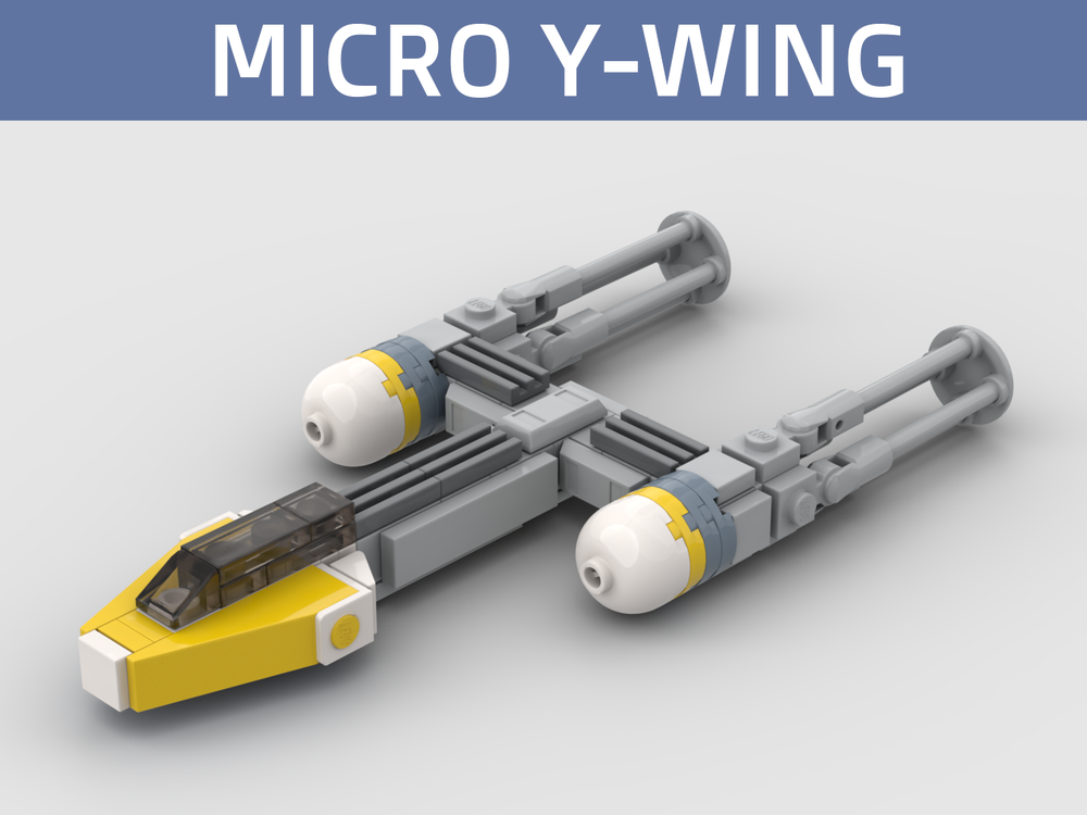 LEGO MOC Micro Y Wing by VVJ21 Rebrickable Build with LEGO